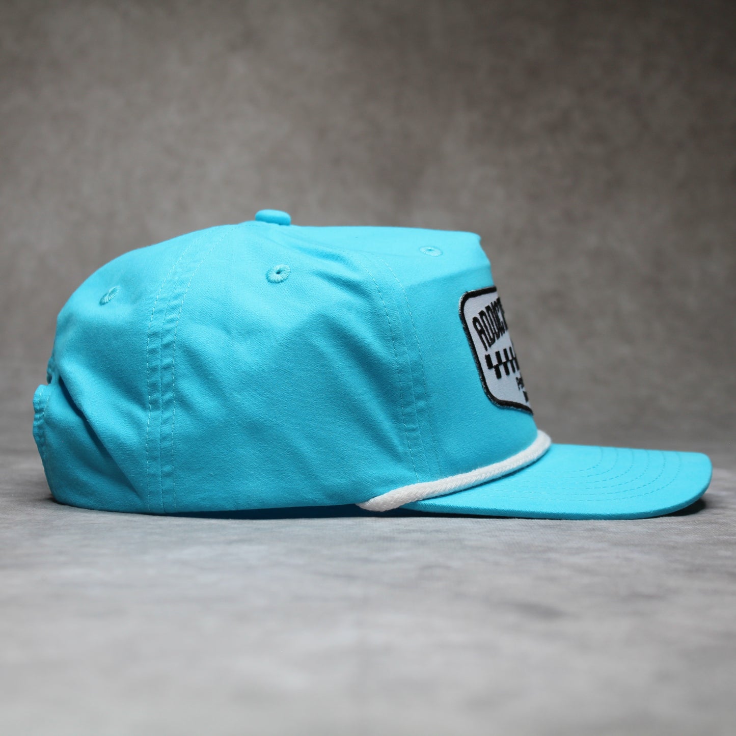 Turquoise Checkered Cowboy Rope Hat